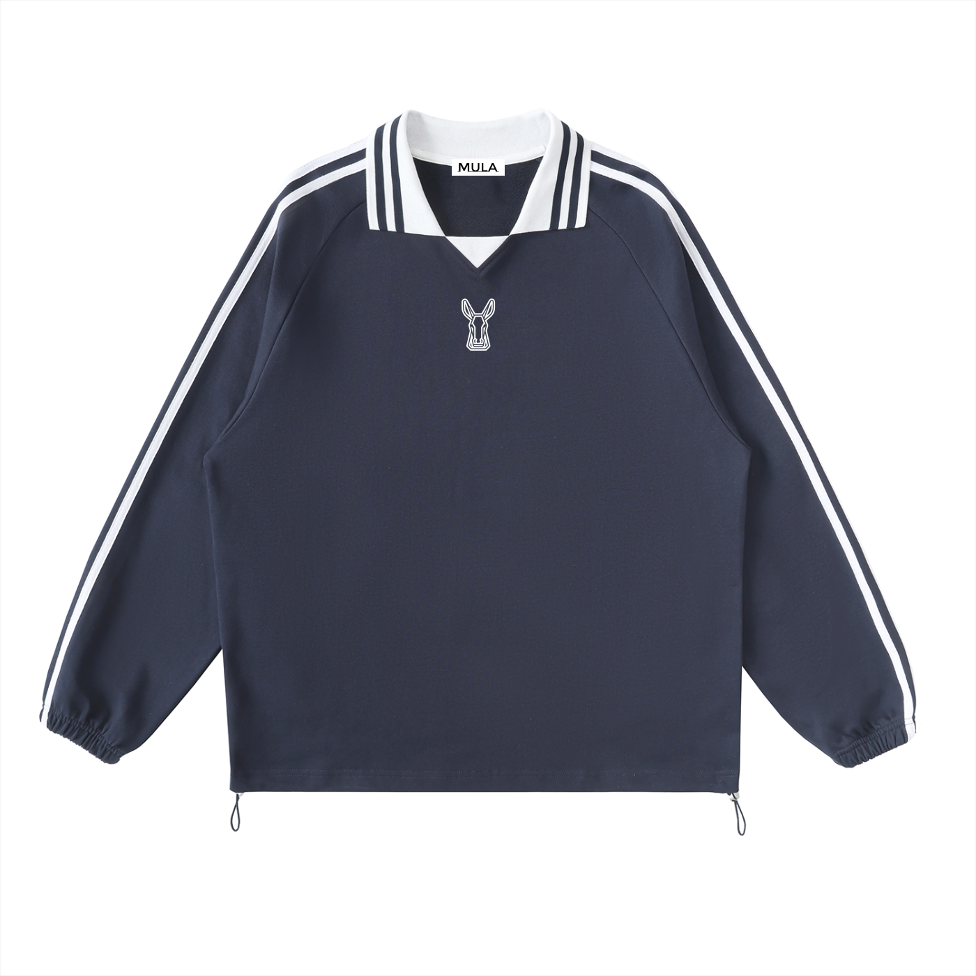 MULA Striped Collar Sweatshirt