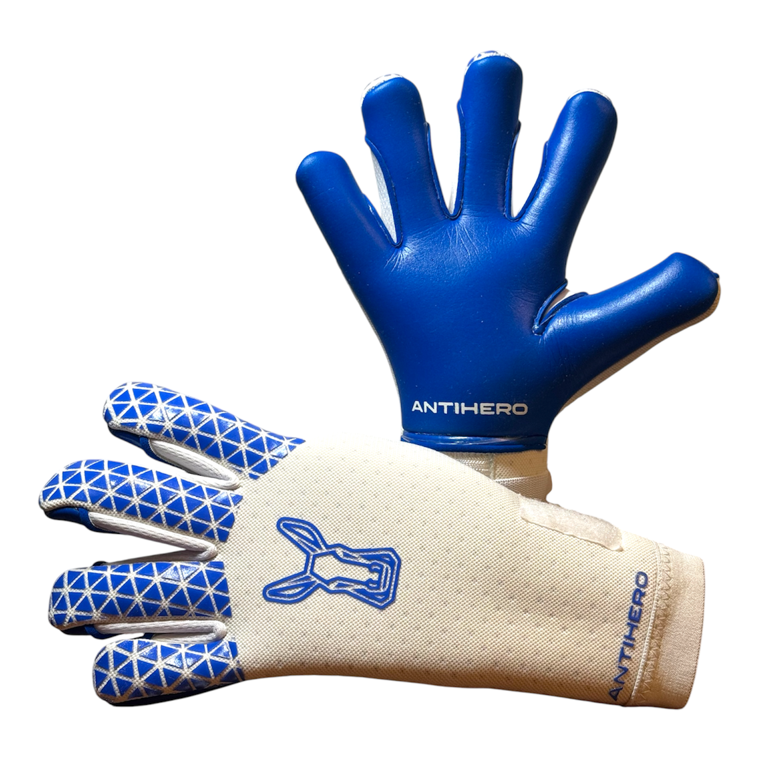 ANTIHERO | V1 4mm German Contact Latex Goalkeeper Gloves (BLUE)