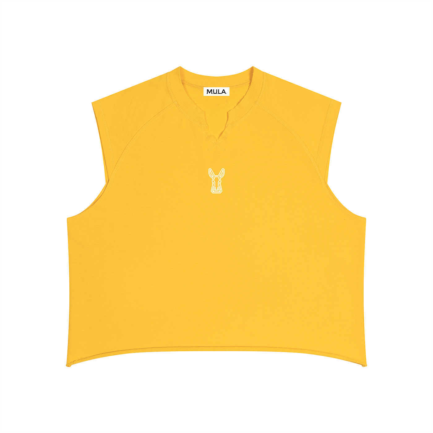 MULA Men’s Boxy Raw Hem Tank Top