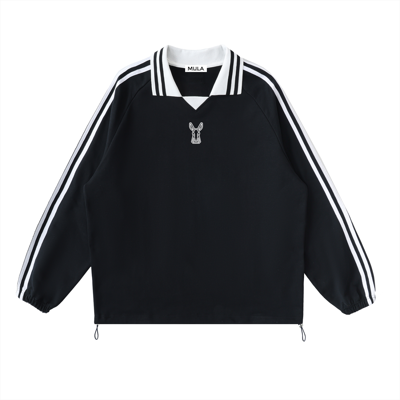 MULA Striped Collar Sweatshirt
