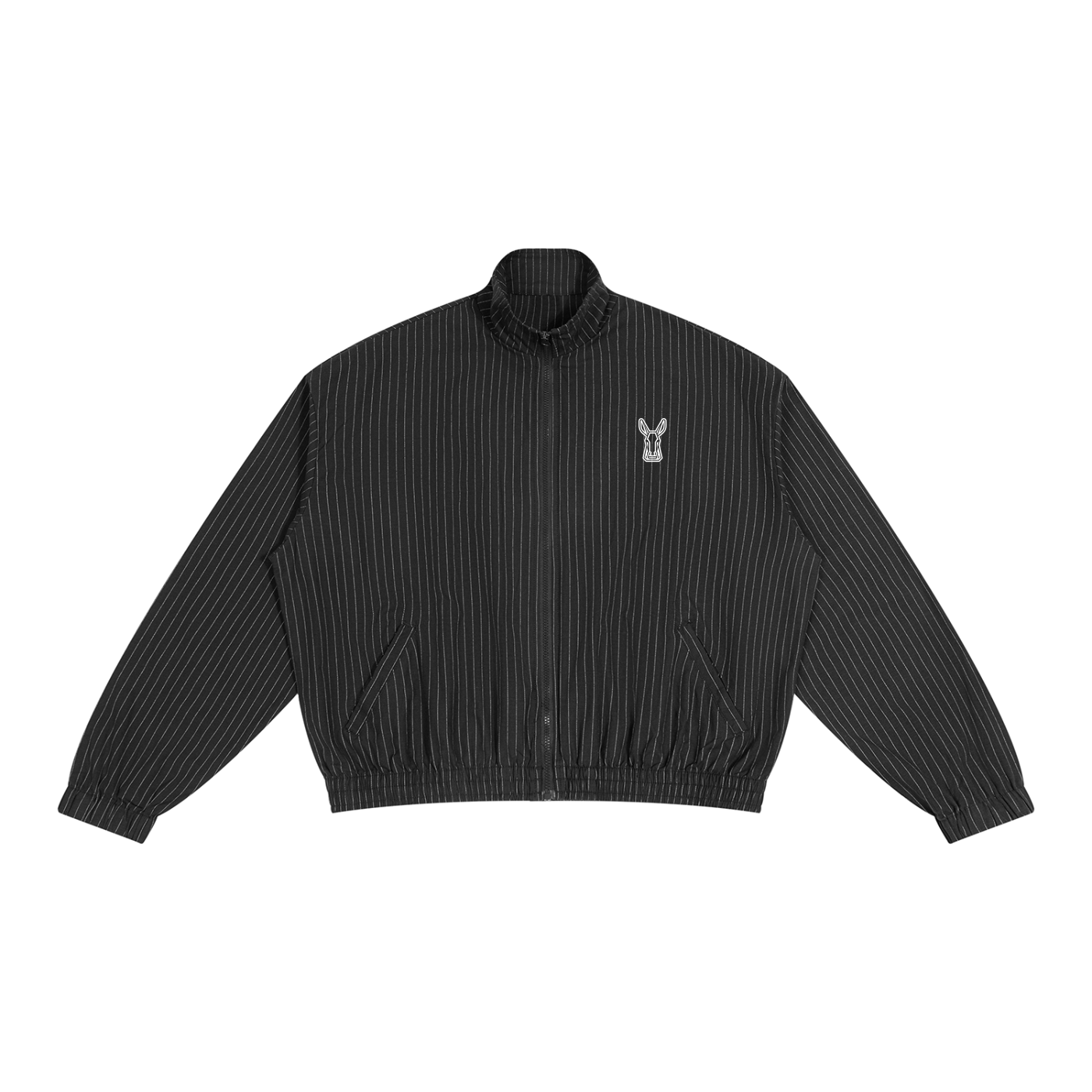 Unisex Striped Full-Zip Track Jacket