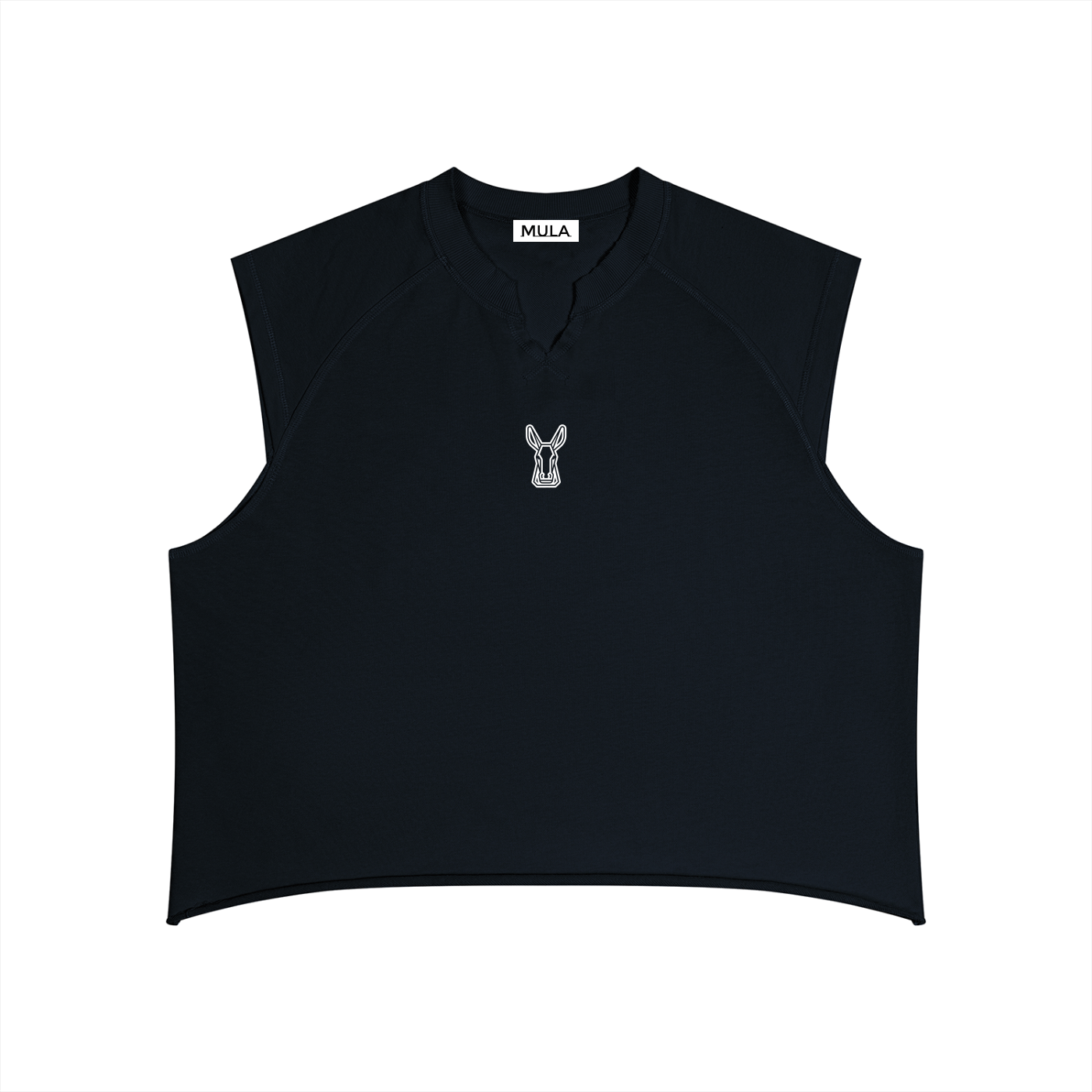 MULA Men’s Boxy Raw Hem Tank Top
