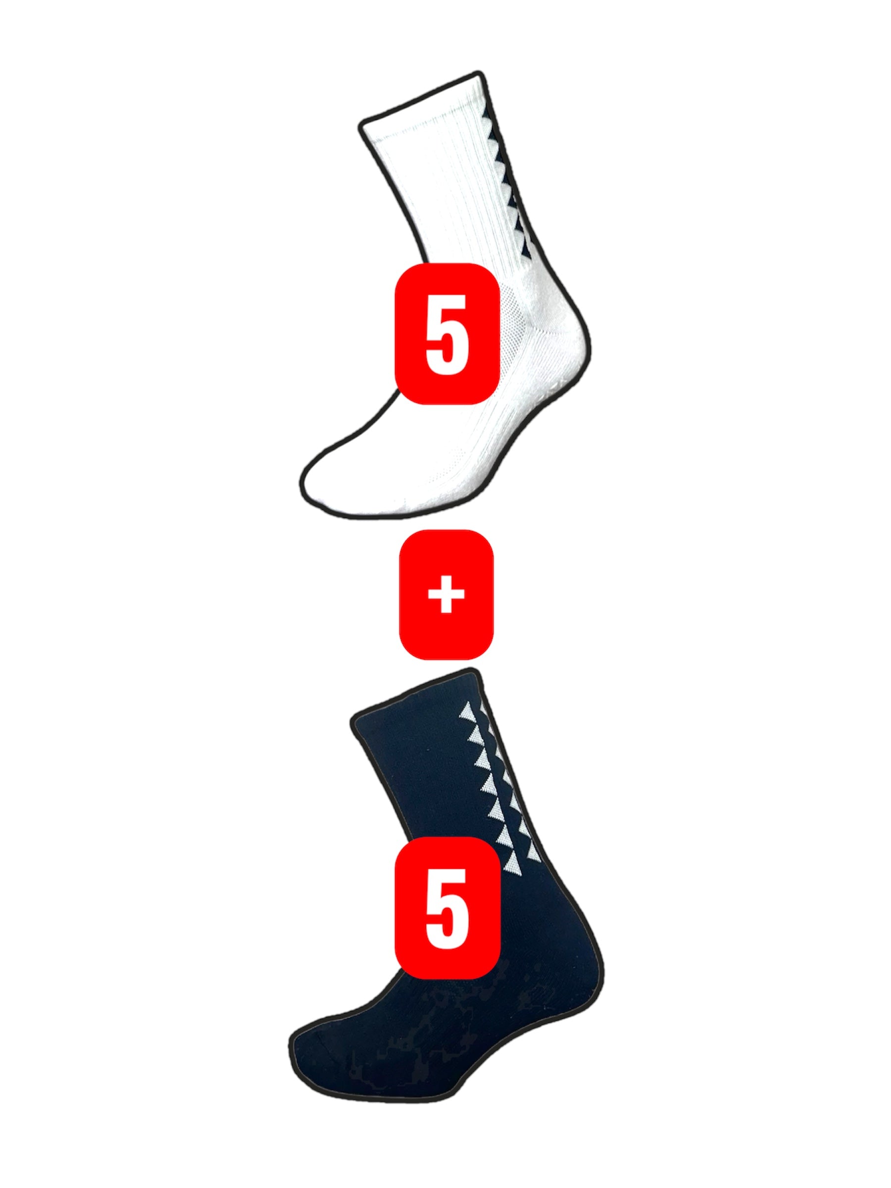 Grip Socks Bundle - 10 pairs (L)