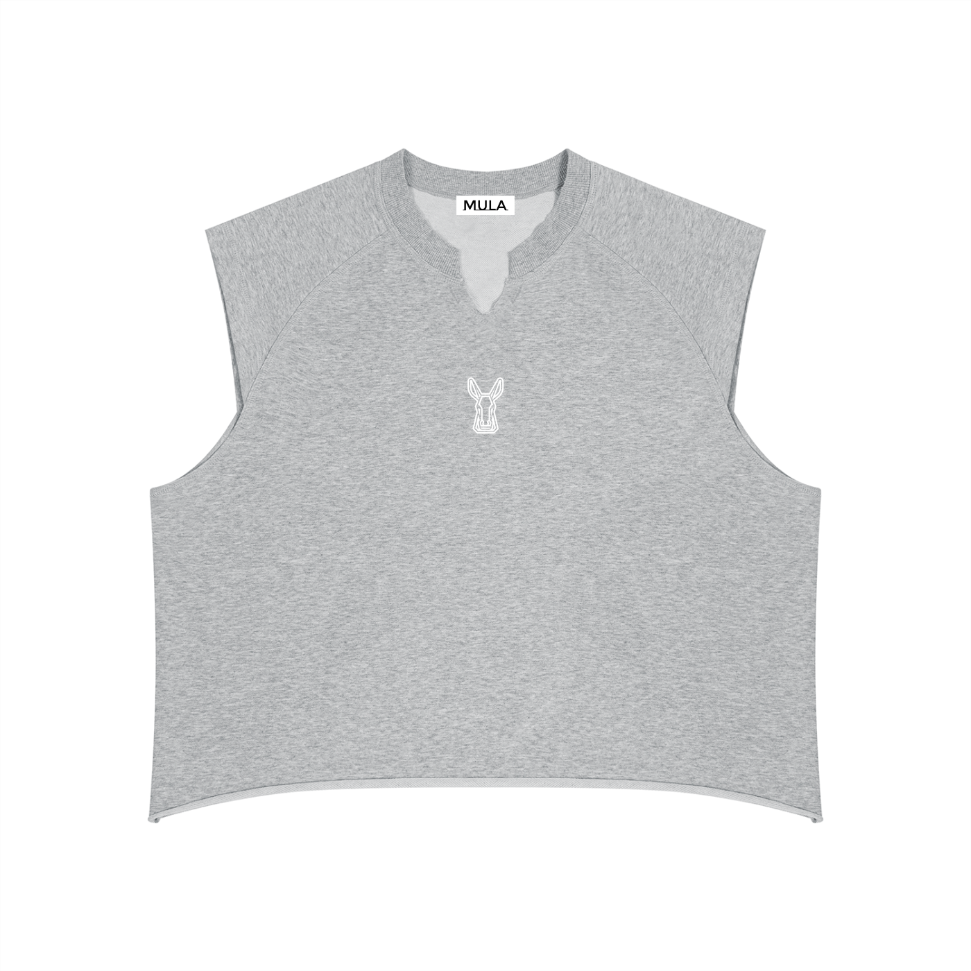 MULA Men’s Boxy Raw Hem Tank Top