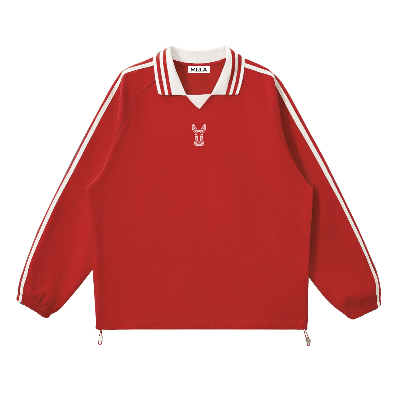 MULA Striped Collar Sweatshirt