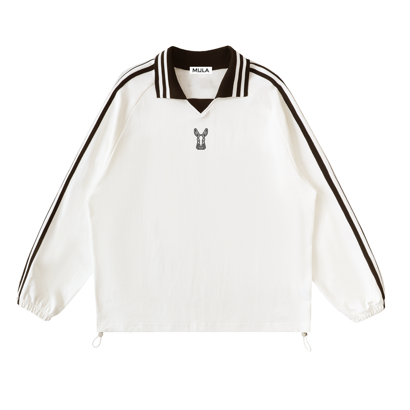 MULA Striped Collar Sweatshirt